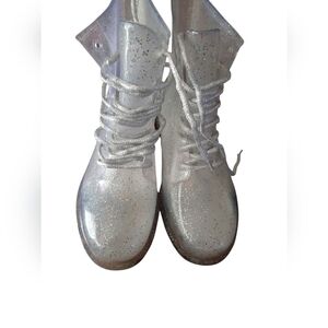 Urban Outfitters Glittery Clear Silver Women's Boots
